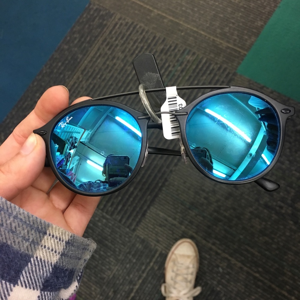 ISO BLACK/blue ray-ban